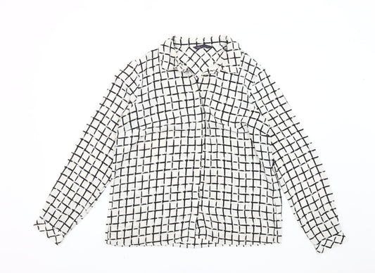 Womens UK Size 12 Marks and Spencer White Basic Blouse
