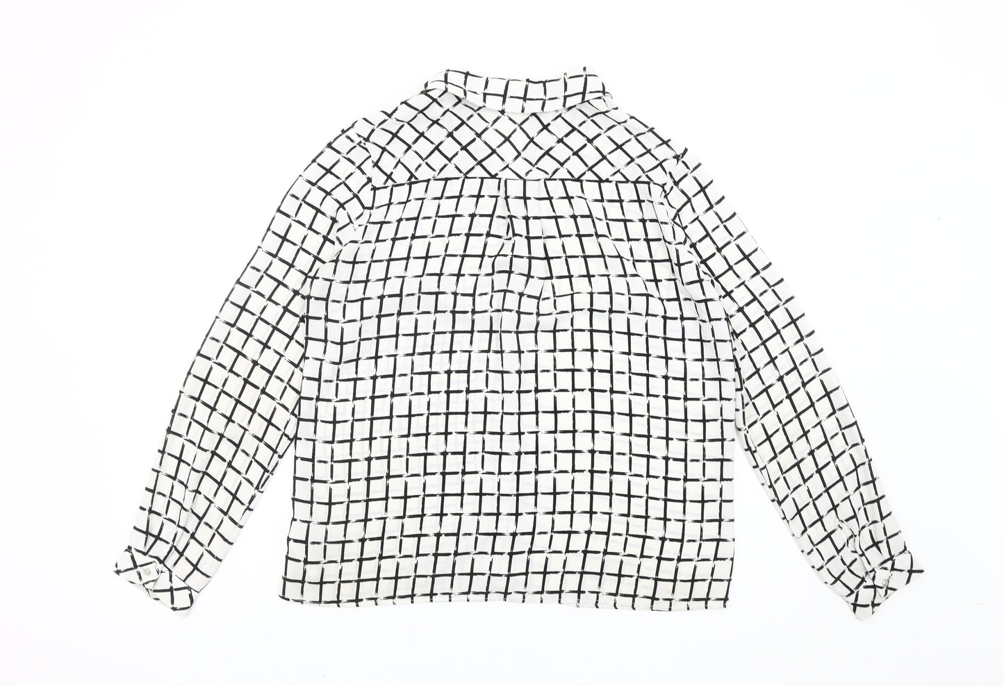 Womens UK Size 12 Marks and Spencer White Basic Blouse