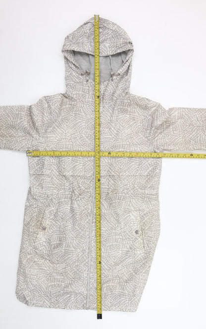 Womens UK Size S Marks and Spencer Grey Rain Coat