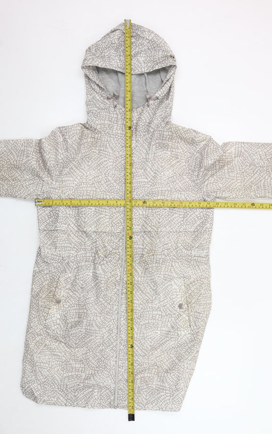 Womens UK Size S Marks and Spencer Grey Rain Coat