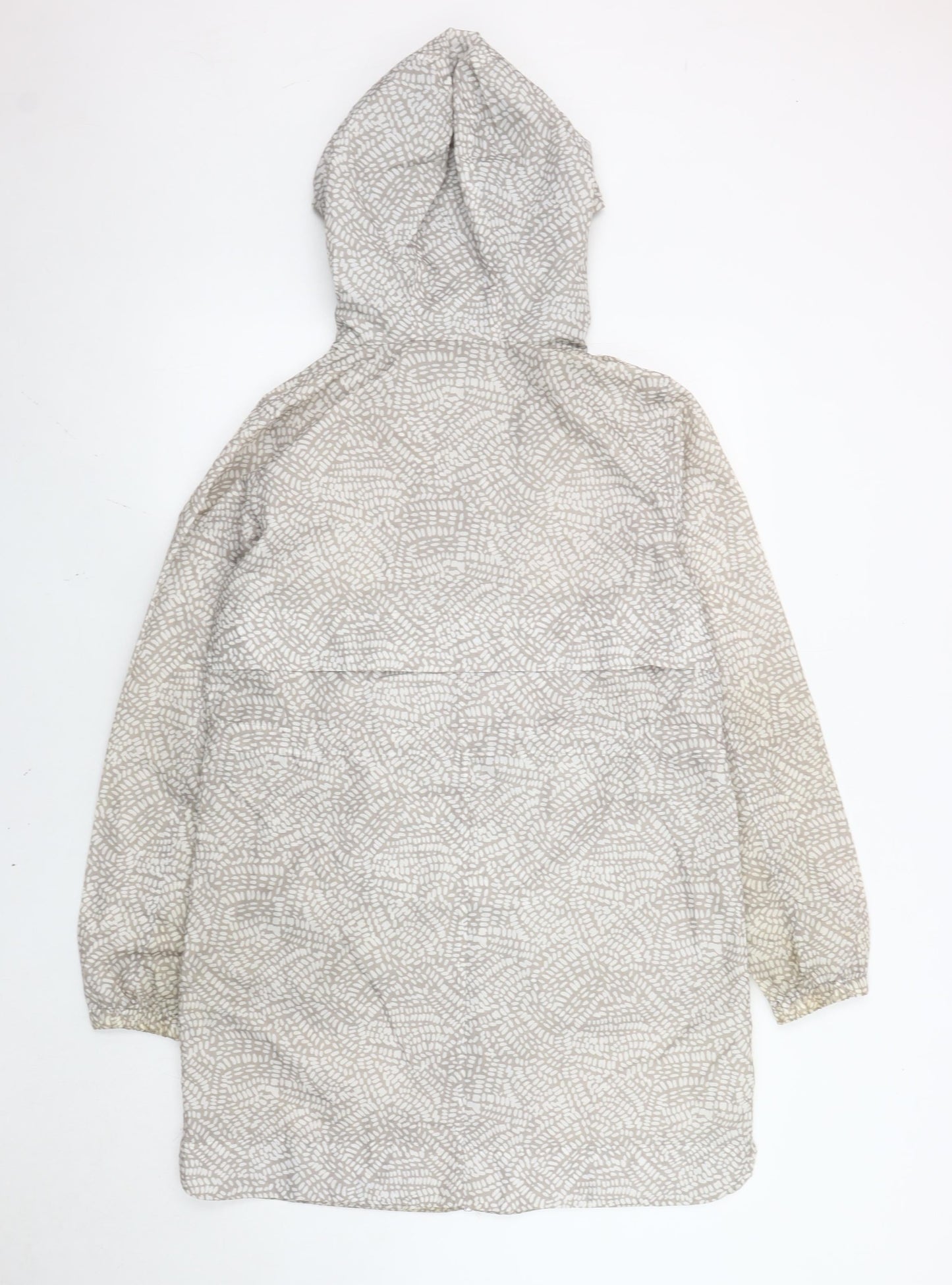 Womens UK Size S Marks and Spencer Grey Rain Coat