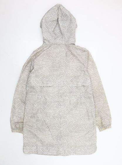 Womens UK Size S Marks and Spencer Grey Rain Coat