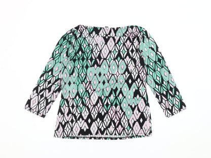 Market & Spruce Womens Multicoloured Geometric Tunic Top M