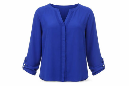 Womens UK Size 10 Warehouse Blue Basic Blouse