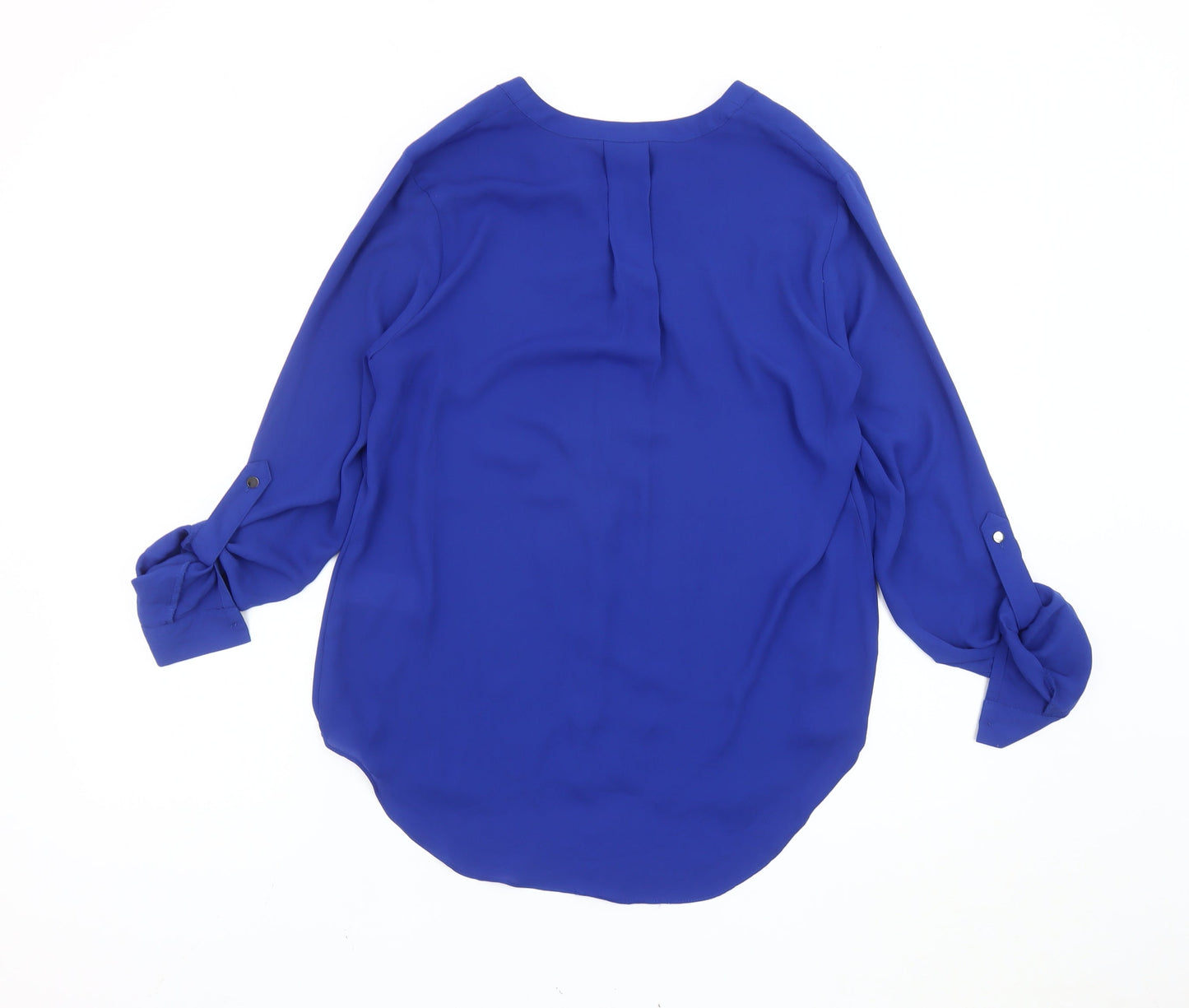 Womens UK Size 10 Warehouse Blue Basic Blouse