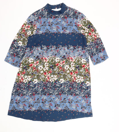 Marks and Spencer Women’s Multicoloured Floral Shift Dress UK 12
