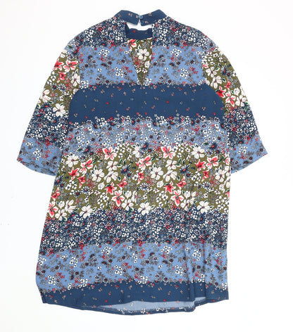 Marks and Spencer Women’s Multicoloured Floral Shift Dress UK 12