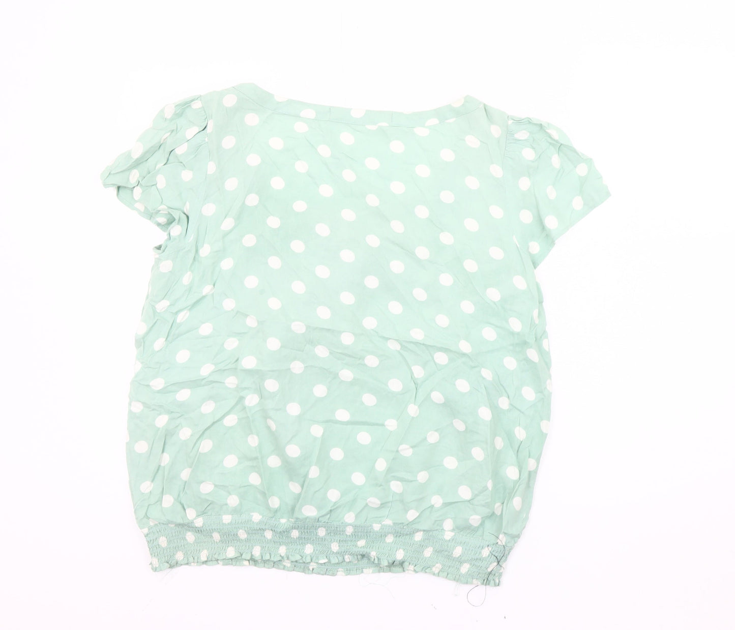Womens UK Size 12 NEXT Green Tunic Blouse