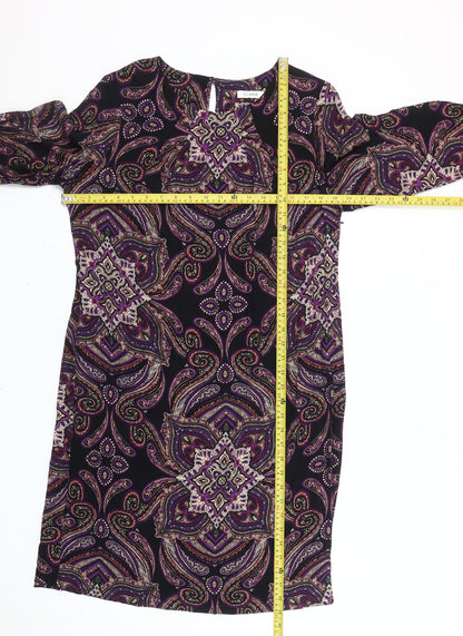 Marks and Spencer Womens Multicoloured Paisley Shift Dress Size 14