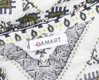 Damart Womens Multicoloured Bohemian Tunic Blouse UK 16 Viscose