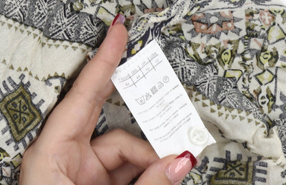 Damart Womens Multicoloured Bohemian Tunic Blouse UK 16 Viscose