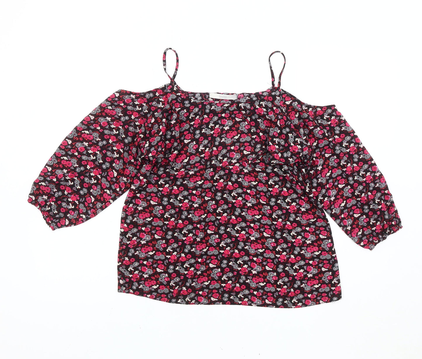 George Women’s Multicoloured Floral Cold Shoulder Blouse UK 10