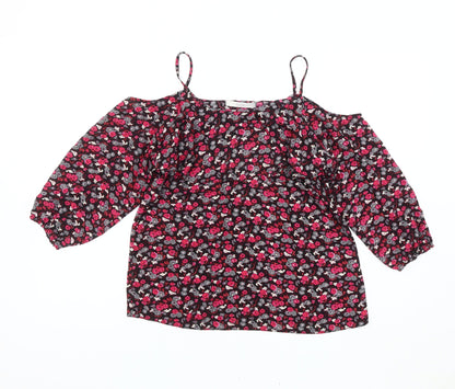 George Women’s Multicoloured Floral Cold Shoulder Blouse UK 10