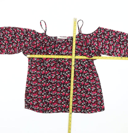 George Women’s Multicoloured Floral Cold Shoulder Blouse UK 10