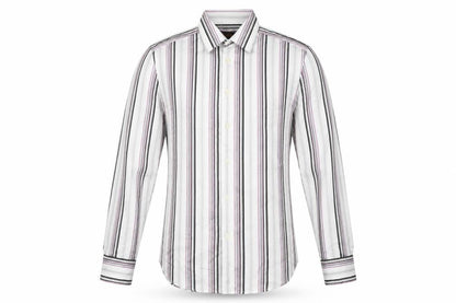 Ben Sherman Men's Multicoloured Striped Cotton Long Sleeve Shirt M