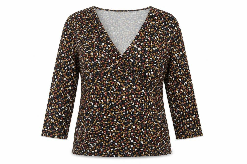 Womens UK Size M Mamalicious Multicoloured Wrap Blouse