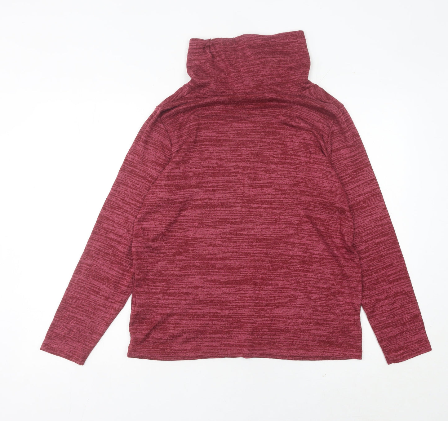 Isle Womens Red Long Sleeve Lounge Top Size S High Neck