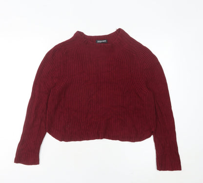 Womens UK Size L American Apparel Red Pullover Jumper