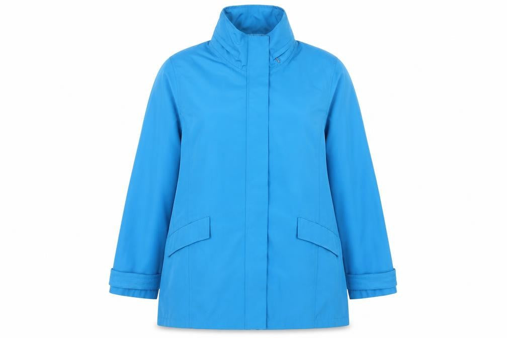 Womens UK Size 14 TIGI Blue Rain Coat