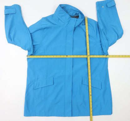 Womens UK Size 14 TIGI Blue Rain Coat