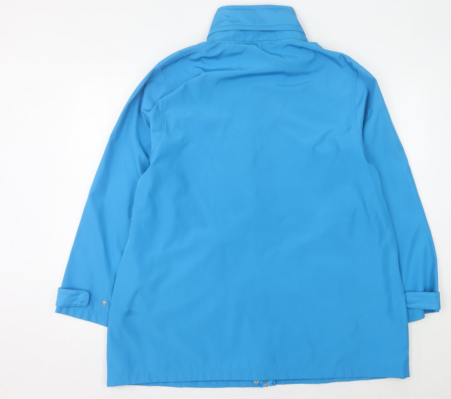 Womens UK Size 14 TIGI Blue Rain Coat