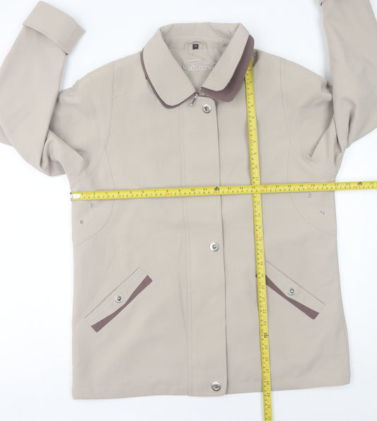 Womens UK Size 14 Finesse Beige Rain Coat