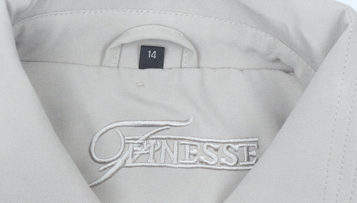 Womens UK Size 14 Finesse Beige Rain Coat