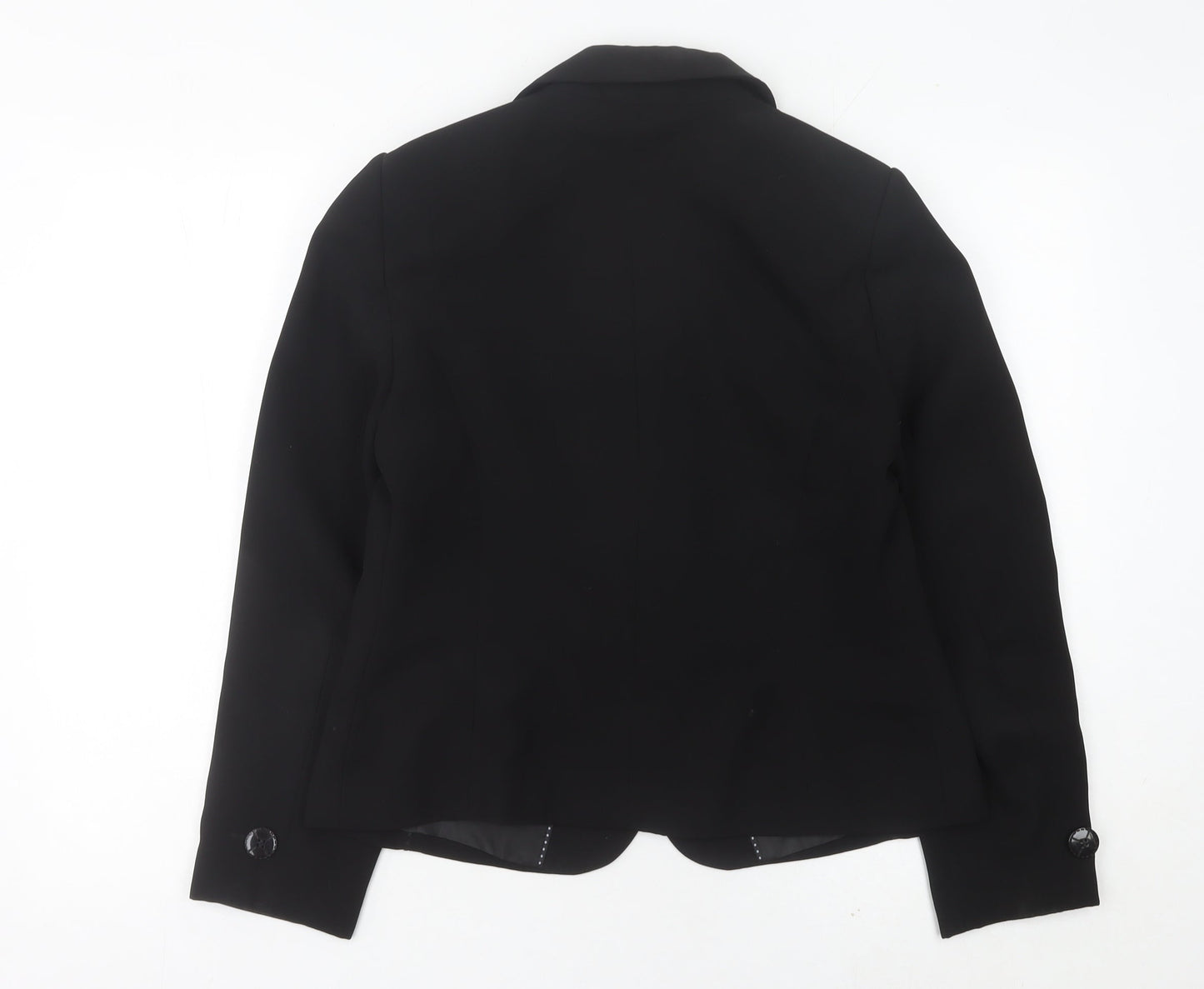 Marks and Spencer Women Black Size 14 Blazer Jacket Smart Workwear