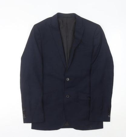 Mens UK Size 36 ONESIX5IVE Regular Blue Suit Jacket