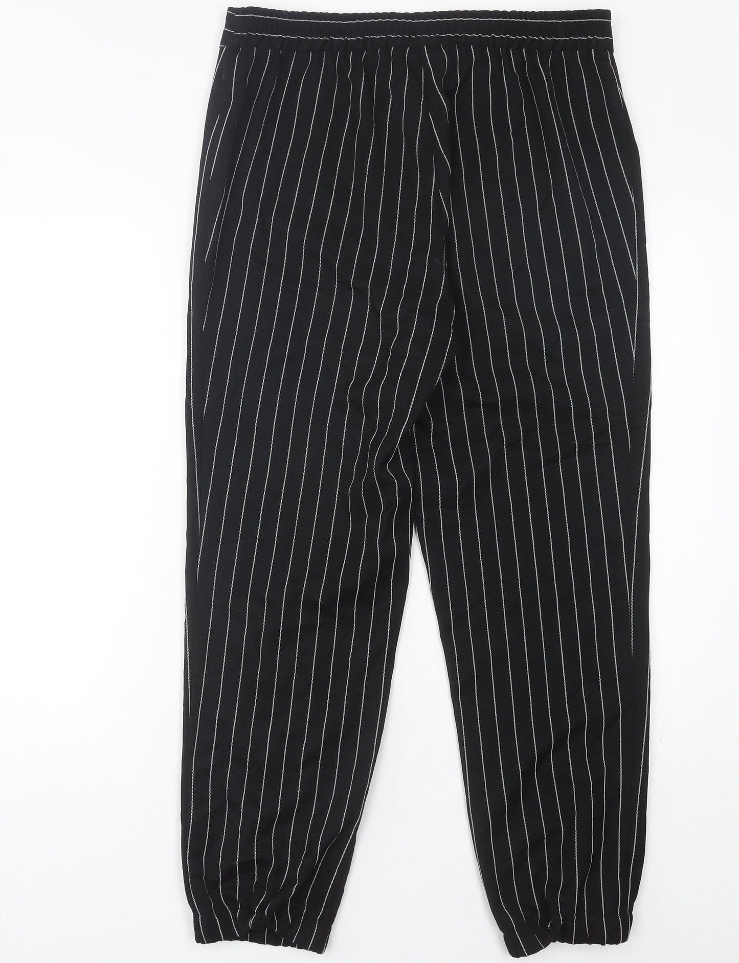 Womens UK Size 10 ASOS Regular Fit Jogger Black Trousers