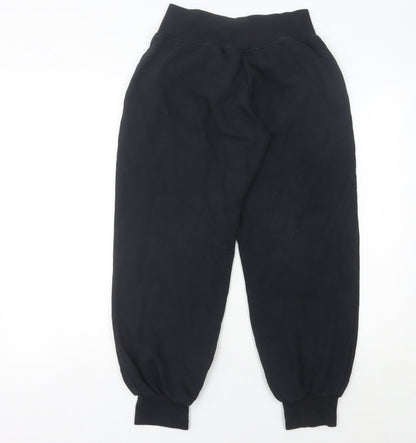 Womens UK Size 10 adidas Regular Fit Jogger Black Trousers
