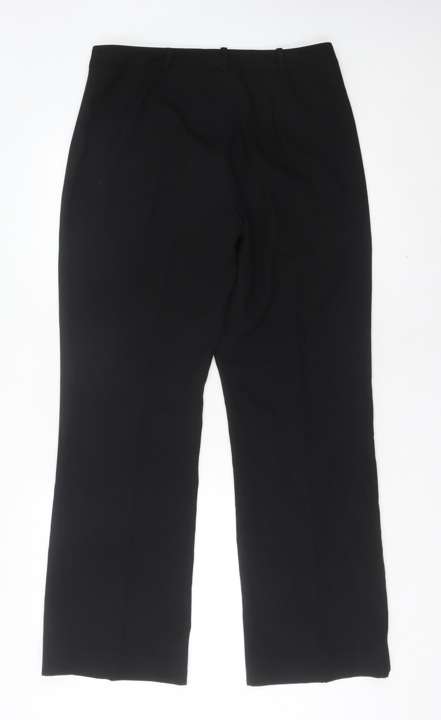 Womens UK Size 12 John Lewis Regular Fit Dress Pants Black Trousers