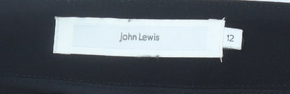 Womens UK Size 12 John Lewis Regular Fit Dress Pants Black Trousers