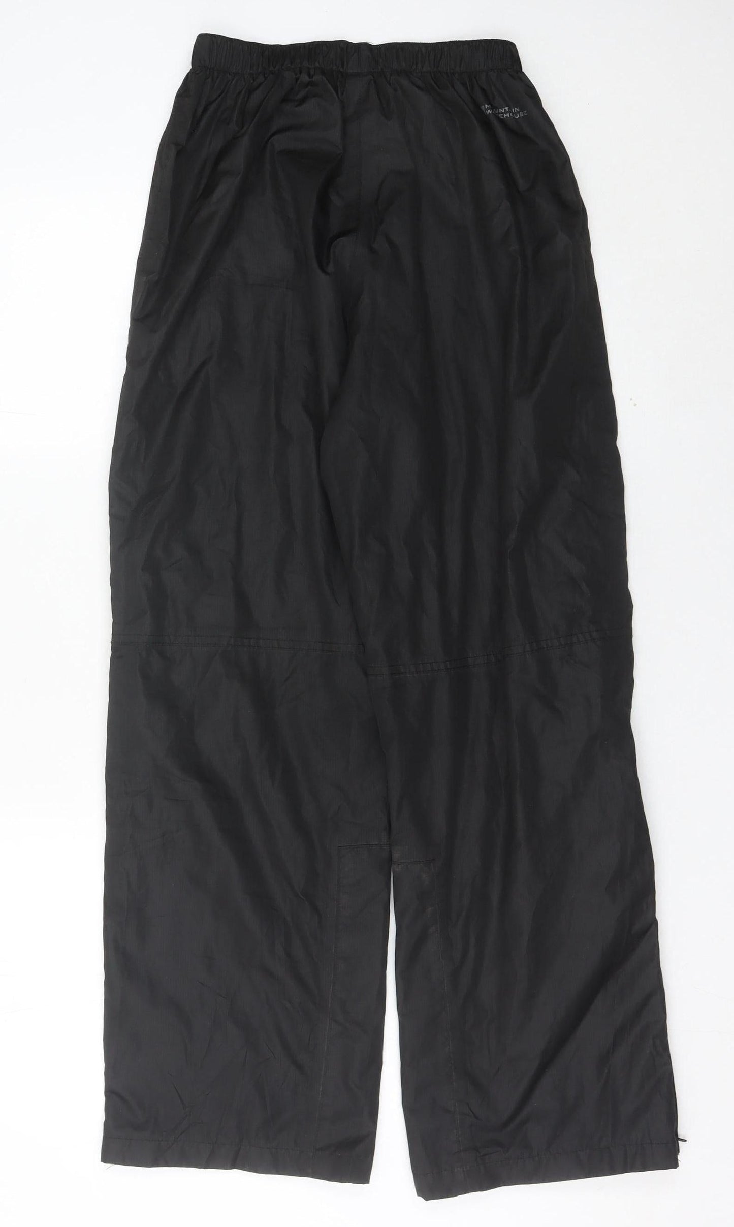 Mountain Warehouse Boys Black 13 Years Rain Trousers Waterproof