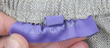 Autonomy Women Beige Straight Leg Trousers Size 18 Polyester