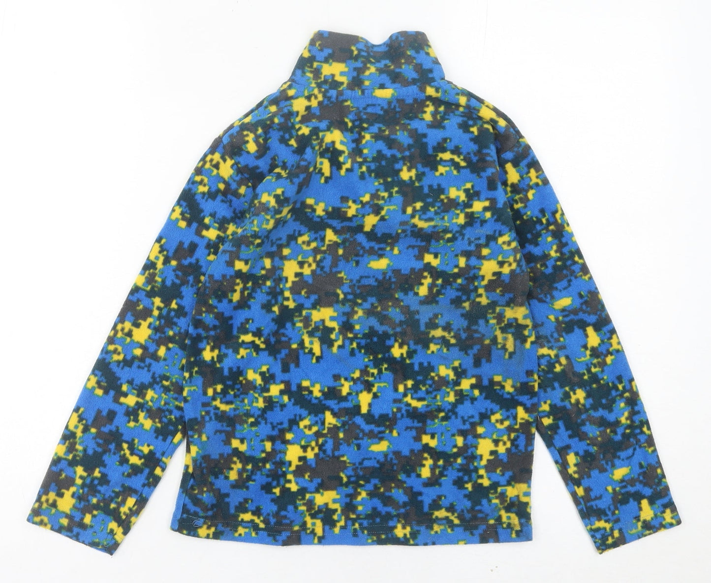 Mountain Warehouse Boys Blue Camouflage Fleece Sweatshirt 7-8 Years