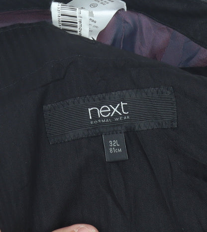 Next Men’s Grey 32L Formal Dress Pants Wool Blend Pleated