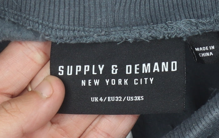 Supply & Demand Women’s Grey Jogger Trousers Size 4 Cotton Blend