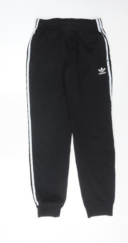 Adidas Mens Black Jogger Trousers M Elastic Waist Sportswear