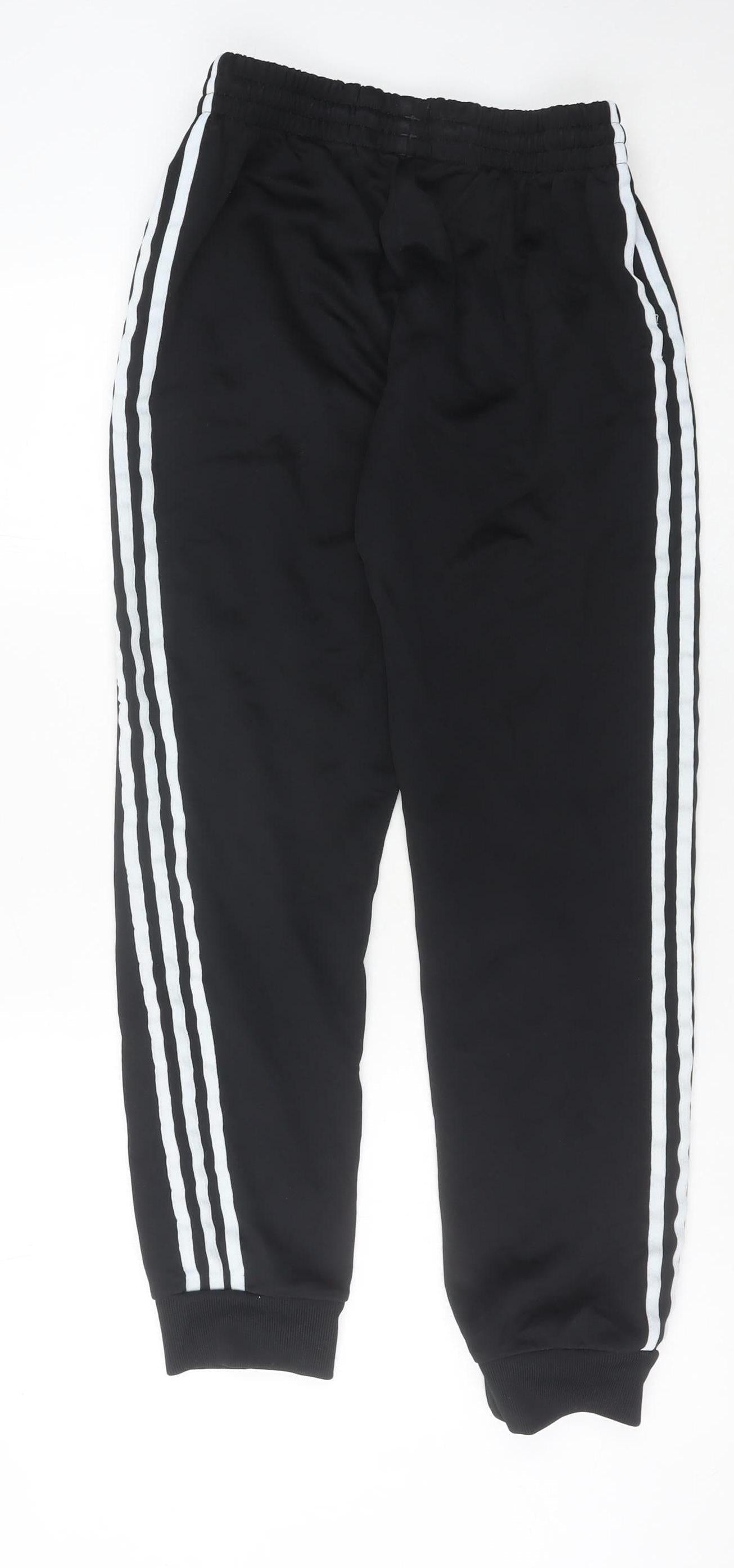 Adidas Mens Black Jogger Trousers M Elastic Waist Sportswear
