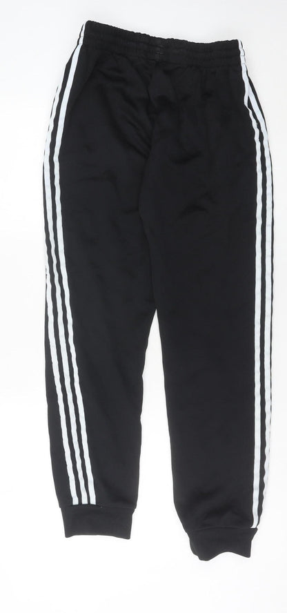 Adidas Mens Black Jogger Trousers M Elastic Waist Sportswear