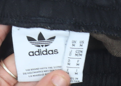 Adidas Mens Black Jogger Trousers M Elastic Waist Sportswear