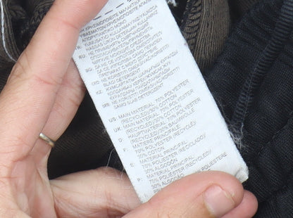 Adidas Mens Black Jogger Trousers M Elastic Waist Sportswear