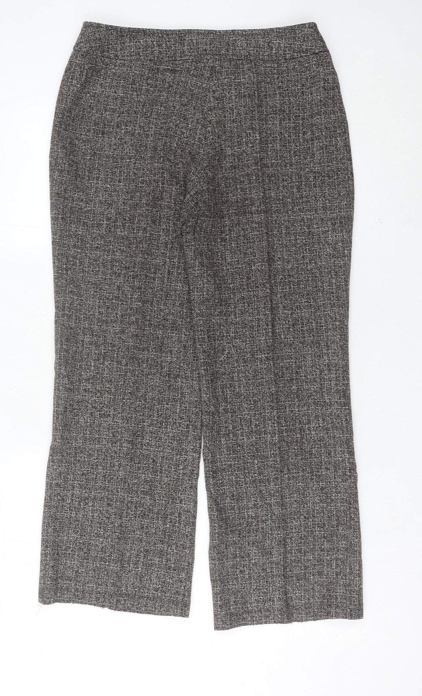 Womens UK Size 10 Debenhams Regular Fit Dress Pants Grey Trousers