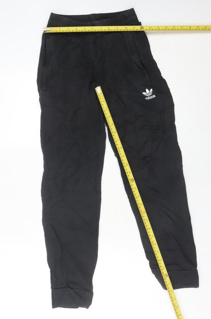 Womens UK Size XS adidas Regular Fit Jogger Black Trousers