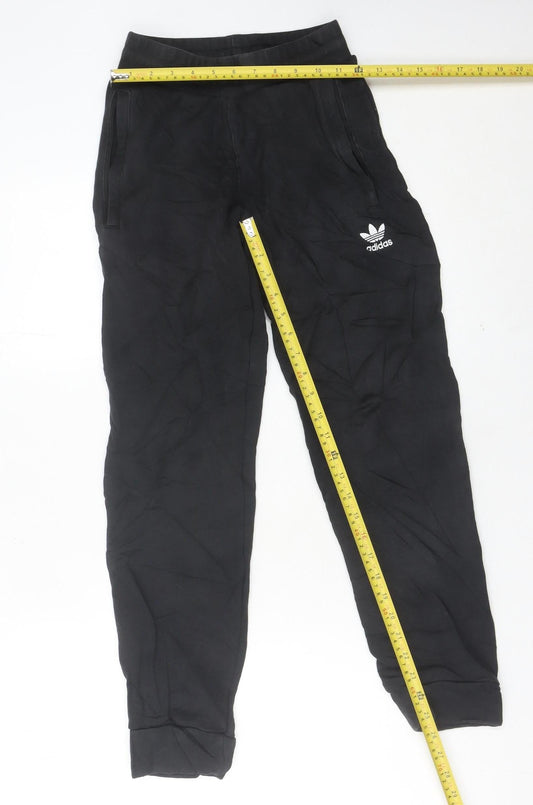 Womens UK Size XS adidas Regular Fit Jogger Black Trousers