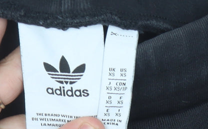 Womens UK Size XS adidas Regular Fit Jogger Black Trousers