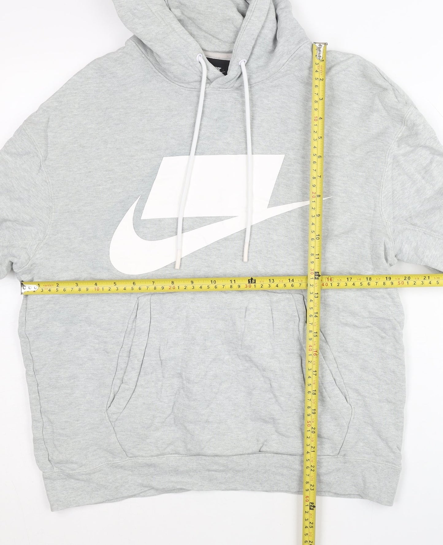 Mens UK Size S Nike Grey Pullover Hoodie