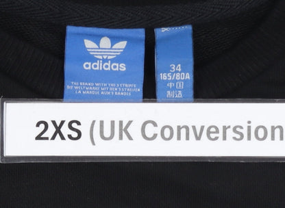 Mens UK Size XS adidas Black Pullover Sweatshirt