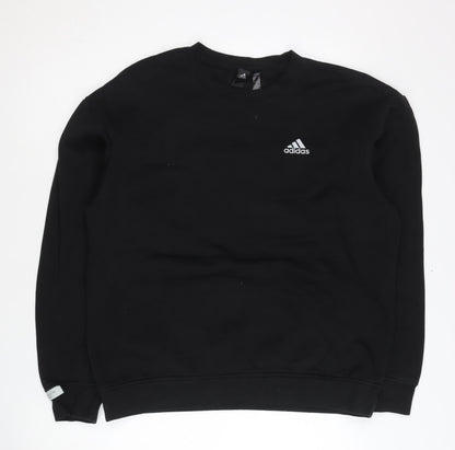 Mens UK Size S adidas Black Pullover Sweatshirt